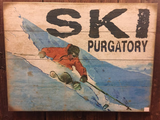 "Ski Purgatory" Ed Anderson Sign (1536)