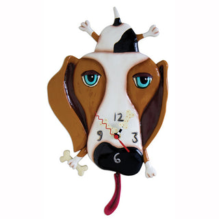 Silly Buckley Dog Clock