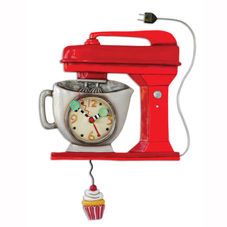 Vintage Mixer Clock (Red)