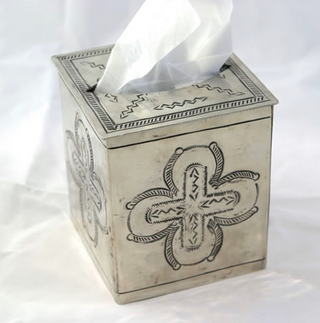 J. Alexander Stamped Tissue Box Cover (5"x5")