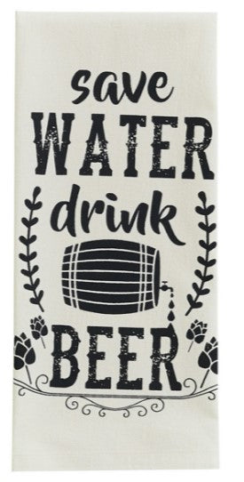 Save Water Drink Beer Dish Towel