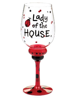 Lady of The House Wine Glass
