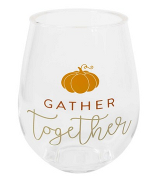 Gather Together Acrylic Stemless Wine Glass