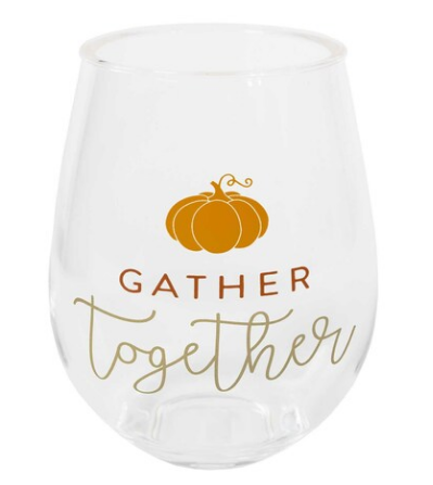 Gather Together Acrylic Stemless Wine Glass