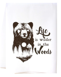 Wilder In The Woods Dish Towel
