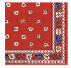Edelweiss Red (Lunch Napkin)