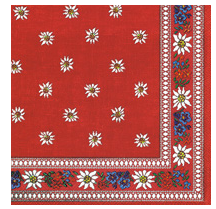 Edelweiss Red (Beverage Napkin)