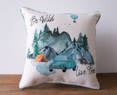 Be Wild Live Free Pillow