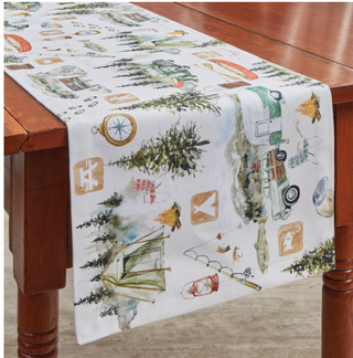 Camping Table Runner 13"x36"
