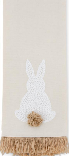 Embroidered Easter Bunny Dish Towel