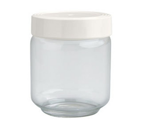 Nora Fleming Glass Canister w/ Melamine Lid