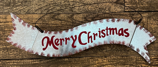 Merry Christmas Ornament Banner