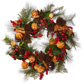 Holiday Spice Wreath 24"