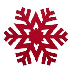 Red Snowflake Placemat