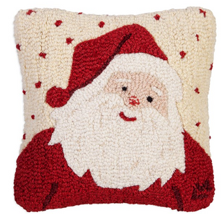 Large Sweet Santa Wool Pillow 14 x 14