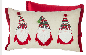 Christmas Gnome Lumbar Pillow 20"