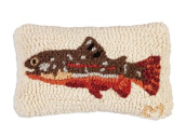 Maple Leaf Trout Wool Pillow
