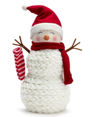 Knit Snowman Centerpiece