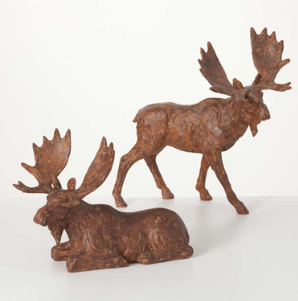 Moose Figurine Set of 2