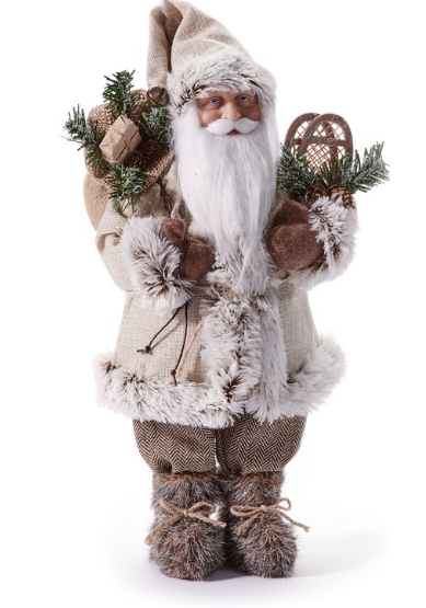 Winter Santa with Snowshoes