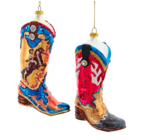 Western Boot Ornament