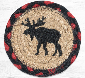 Black Moose Capitol Earth 5" Coaster (Red&Black)