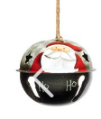 Santa/Snowman Assorted Bell Ornament
