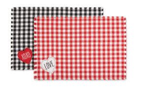 Love XOXO Checked Placemat