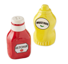 Ketchup and Mustard Salt and Pepper Shaker