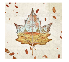 Autumn Leaf (Beverage Napkin)