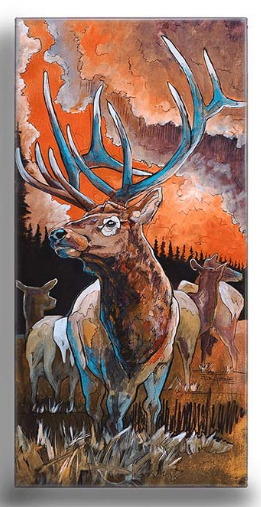 BHA Elk Metal Art (A7BX-2618)
