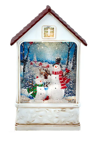 Snowman House Water Lantern