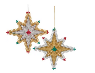 Glittered Star Ornament