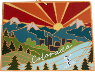 Colorful Colorado State Serving and Cutting Board