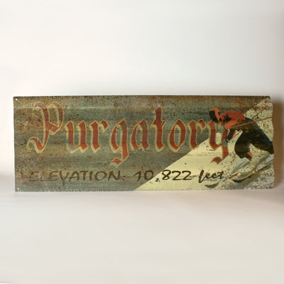"Purgatory Elevation Sign" Metal Art (COR05)