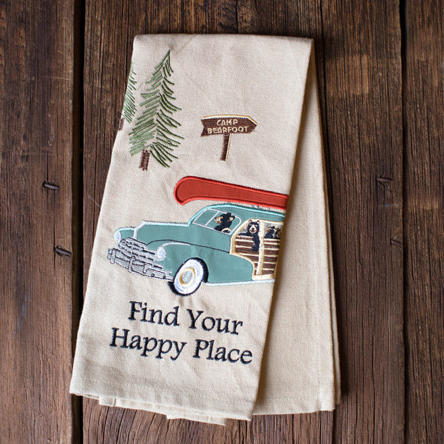 Find Your Happy Place Dish Towel