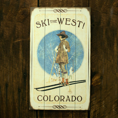 "Ski the West" (1775) (14" x 24")