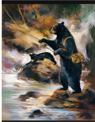 "The Fly Fisherman" Gallery Wrap