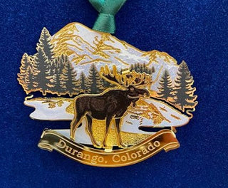 Durango Mountain Moose Ornament