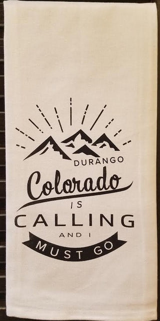 Durango Colorado Is Calling Dish Towel