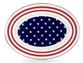 Stars and Stripes Oval Platter