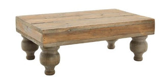 Wood Footed Serving Stand