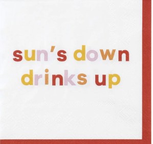 Sun's Down Beverage Napkin