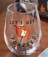 Let's Get Toasted Stemless Wine Glass