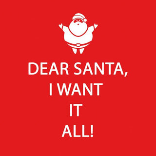 Dear Santa (Beverage Napkin)